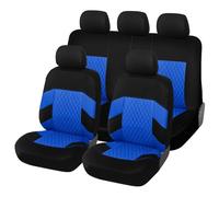 REROM Auto Schonbezüge Komplettset für Opel/Vauxhall Corsa F 2019 2020 2021 2022 2023+, Autositzbezüge Set für Vordersitze und Rückbank Sitzschoner,- Blue