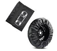 Reserverad Abdeckung Auto für Toyota Yaris Cross 2021-2026 190T Reifenabdeckung Wasserdicht Staubdicht Elastischer Rand Aufbewahrungstasche,L19-23 inch-Black Style