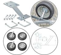 Ersatzradhalter Reserveradhalter Anhänger Ersatzrad Halterung mit U-Bügeln