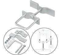 Reserveradhalter Anhänger für 60x60mm Rohr Reserverad Halter Reserveradhalterung
