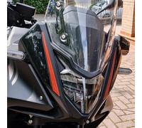 Resin Bike Aufkleber Motorrad Kompatibel Mit Honda Transalp XL 750 2023-2024. Schutz Motorrad Scheinwerfer Vorderseite vor Stößen und Kratzern. Aufkleber 3D Harz Neutral Metallisierte