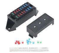 RespireFinem 16 Wege Automobilbox Hochtemperatur 16pcs 32 Drahtanschlüsse Halter Set ideal für Auto Bus und Boot mit großer Kapazität einfache Installation und Premium ABS Material
