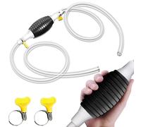 Retoo Benzinpumpe - PVC Schlauch 2 m, Ø 8 mm, Umfüllpumpe, Handpumpe, Dieselpumpe, Kraftstoffpumpe, Ölpumpe, Universal Manuelle Transferpumpe für Benzin, Gas, Öl, Kraftstoff, Diesel, Flüssigkeit