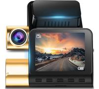 Retoo Dashcam Auto 4K/2K Vorne - Autokamera 170° Weitwinkelkamera mit GPS, WiFi, Nachtsicht, G-Sensor, Loop-Aufnahme, Parkmodus, LED 2" Display, Unterstützt MicroSD-Karte, Schwarz
