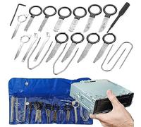 Retoo Entriegelungswerkzeug Autoradio Ausbauwerkzeug 20tlg Auto radios Werkzeug entriegelung Universal Demontage Werkzeug Navigation Radio Navi Entriegelung Demontage Montage Einbau Ausbau