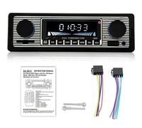 Retro Autoradio Bluetooth Freisprecheinrichtung USB FM BT AUX MP3 1 DIN Oldtimer