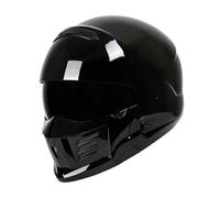 Retro Integralhelm Mit Sonnenblende Motorrad Integralhelme Roller Vollvisierhelm Motocrosshelme ECEDOT Zertifiziert Sturzhelm Motorradhelm Für Erwachsene Frauen Männer L,XXXXL:67-68CM