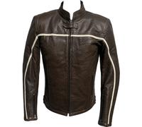 RETRO LEDERJACKE CHOPPER BIKER LEDER JACKE ROCKER VINTAGE Motorrad AUSVERKAUF