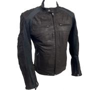 RETRO LEDERJACKE CHOPPER BIKER LEDER JACKE ROCKER VINTAGE Motorrad AUSVERKAUF