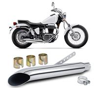 Retro Motorrad Auspuffrohr Edelstahl 51cm Für Suzuki LS650 Savage Boulevard S40