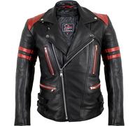 Retro Motorrad Lederjacke 80´s oldschool in verschieden Farben erhältlich Biker