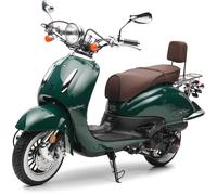 Retro Motorroller EasyCruiser Eco Dunkelgrün 50ccm - 45 km/h