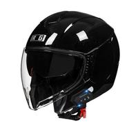 Retro Style Motorrad Jethelm Offenem Bluetooth Halbhelme Mit Doppel Sonnenblende 3/4 Motorradhelm DOTECE Zertifiziert Vintage Mit Lautsprecher Und Mikrofon Halbschalenhelm Z-8,XL:61-62CM