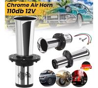 Retro Vintage Hupe verchromt Signalhorn 12V Oldtimer Fanfare Horn Auto LKW 110DB