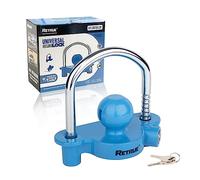 RETRUE Anhängerschloss, Anhängerschloss für gängige Anhängerkupplung, Anhängerkugelsperrkupplung Diebstahlschutz Anhänger-Sicherung Abschleppsperre mit 2 Schlüssel, Blau