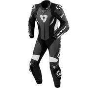 Revit Control 1-Teiler Motorrad Lederkombi, schwarz-weiss, Größe 54 für Männer