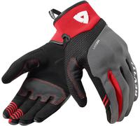 Revit Endo Damen Motorrad Handschuhe, schwarz/grau/rot, Größe XL