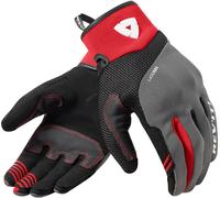 Revit Endo Motorrad Handschuhe, schwarz/grau/rot, Größe S