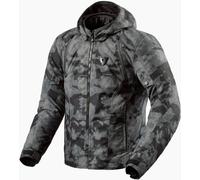 Revit Flare 3 H2O wasserdichte Motorrad Textiljacke, grau/camouflage, Größe XL