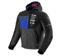 Revit Haste H2O wasserdichte Motorrad Textiljacke, schwarz-blau, Größe 3XL für Männer
