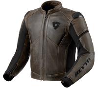REV'IT! Revit Parallax Motorrad Lederjacke, braun/schwarz, 50