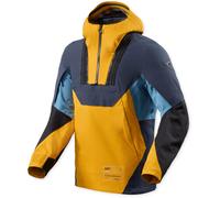 Revit Smock Blackwater 3 H2O wasserdichte Motorrad Windbreaker Jacke, blau-gelb, Größe L für Männer