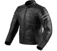 Revit Stride Motorrad Lederjacke, schwarz, Größe 50 für Männer