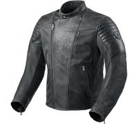 Revit Surgent Motorrad Lederjacke, schwarz, Größe 48 für Männer