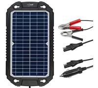 revolt Batterieladegerät Solar: Solar-Ladegerät für Auto-Batterien, Pkw, Wohnmobil, 12 Volt, 10 Watt (Ladegeräte für Autobatterien, Kfz, Winter)