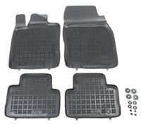 REZAW PLAST 201819 Fußmatten Set Gummimatten Vorne und Hinten Matten schwarz Kompatibel mit NISSAN Qashqai II J11, J11