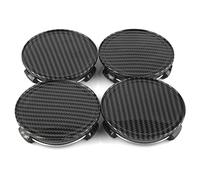 RhinoTuning 4 Stück Radnabenkappen für Benz Honda Nabendeckel OD 75 mm ID 69,5 mm, Schwarz-weiß Radnabenabdeckung Geeignet für S300 ML350 W210- E320E200 CLS55AMG S2000 Rad, 2204000125 Felgendeckel