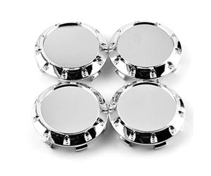 RhinoTuning 4 Stück Radnabenkappen für Nabendeckel OD 75mm ID 68mm, Chrom Trump Radnabenabdeckung Geeignet für 610C 6010K74 2204000125 M608 M242 81310409 Rad, C B S A E GLK SLK R GLC Felgendeckel