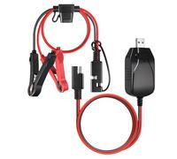 Riaisttd Ladegerät für Motorradbatterie - 12 V USB Intelligent Stromversorgung - Akku-Ladegerät für Motorrad, intelligentes Ladegerät | für Quad Traktor Wohnmobil Anhänger Auto Boot Marine Auto