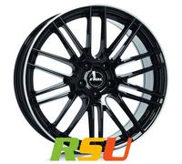Rial Kibo diamant-schwarz hornpoliert 8x18" ET45 LK5 114.3 ML 70.1 Alufelgen ...