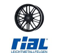 Rial KiboX diamant-schwarz hornpoliert 9x20" ET52 LK5 112 ML 66.5 Alufelgen 2...
