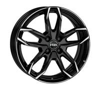 RIAL LUCCA 5-LOCH diamantschwarz frontpoliert 8.0Jx19 5x114.3 ET45