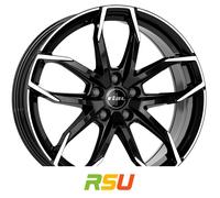 Rial Lucca diamant-schwarz frontpoliert 7.5x17" ET29 LK5 110 ML 65.1 Alufelge...
