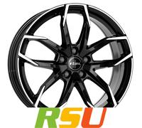 Rial Lucca diamant-schwarz frontpoliert 7.5x17" ET29 LK5 110 ML 65.1 Alufelge...