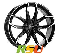Rial Lucca diamant-schwarz frontpoliert 8x19" ET40 LK5 114.3 ML 70.1 Alufelge...