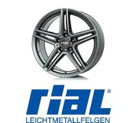 Rial Rial M10 metal-grey 7x17 ET44.5 - LK5/112 ML66.5 Alufelge grau