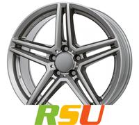 Rial M10 metal-grey 7.5x18" ET40 LK5 112 ML 66.5 Alufelgen 18 Zoll