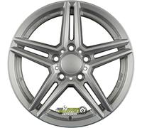 Rial M10 polar-silber 8x17 ET58 - LK5/112 ML66.5 Felge Alu