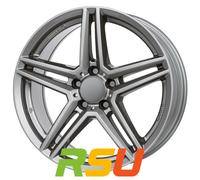 Rial M10X metal-grey 7.5x17" ET36 LK5 112 ML 66.5 Alufelgen 17 Zoll