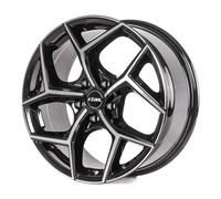 RIAL SALENTO diamantschwarz frontpoliert 8.0Jx18 5x114.3 ET50