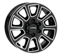 RIAL TRANSPORTER 2 diamantschwarz frontpoliert 6.0Jx16 5x130 ET68