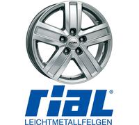 ALUFELGEN RIAL, TRANSPORTER, 6,5X16 ET50 5X118 71,1, POLAR-SILBER