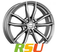 Rial X12 metal-grey 7x17" ET40 LK5 112 ML 57.1 Alufelgen 17 Zoll
