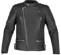 Richa Camden Motorrad Lederjacke, schwarz, Größe 52 für Männer