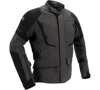 Richa Cyclone 2 Gore-Tex wasserdichte Motorrad Textiljacke, schwarz-grau, Größe L für Männer