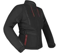 Richa Monaco Mesh WP wasserdichte Damen Motorrad Textiljacke, schwarz-rot, Größe 4XL